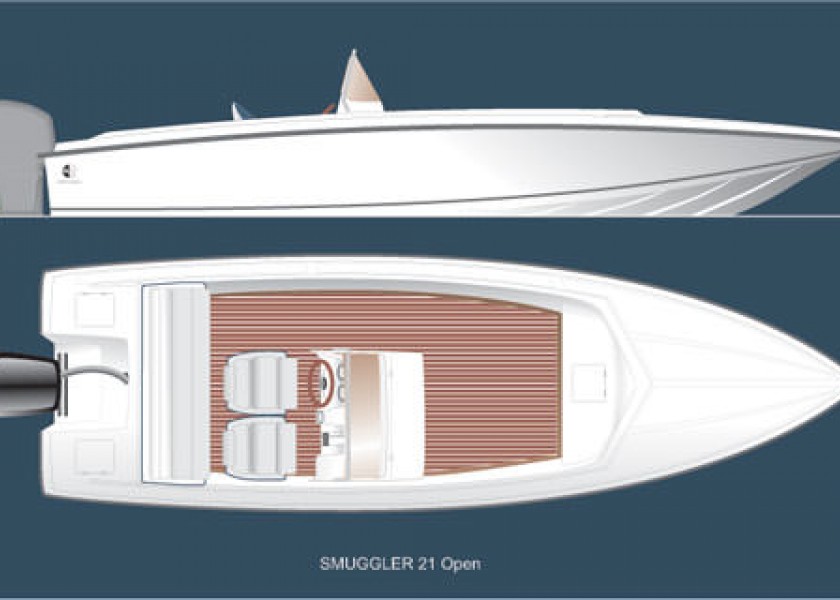 Smuggler 21 Open Utenbords